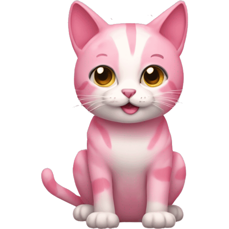 Pink cat emoji