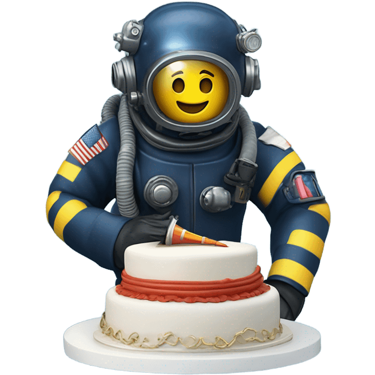 Navy hard hat diver birthday emoji