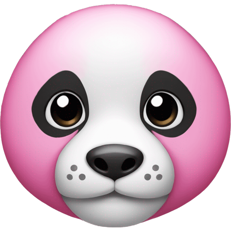 create a pink panda emoji