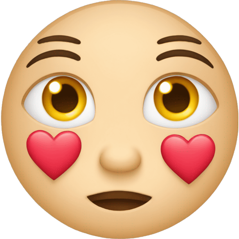 Emoji enamorado con ojos de corazones🩵 emoji