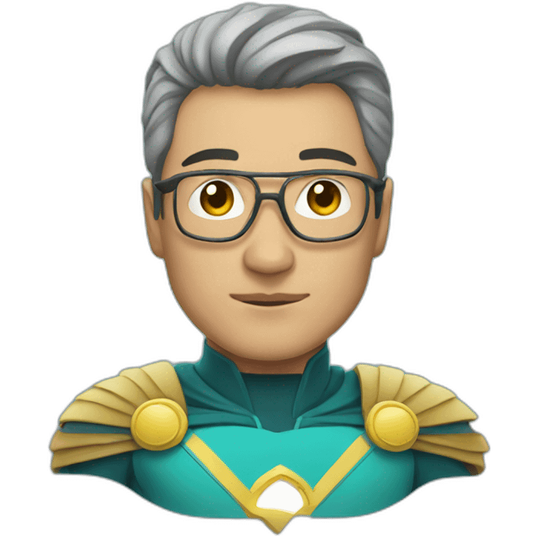 Super Hero Kazakh man emoji