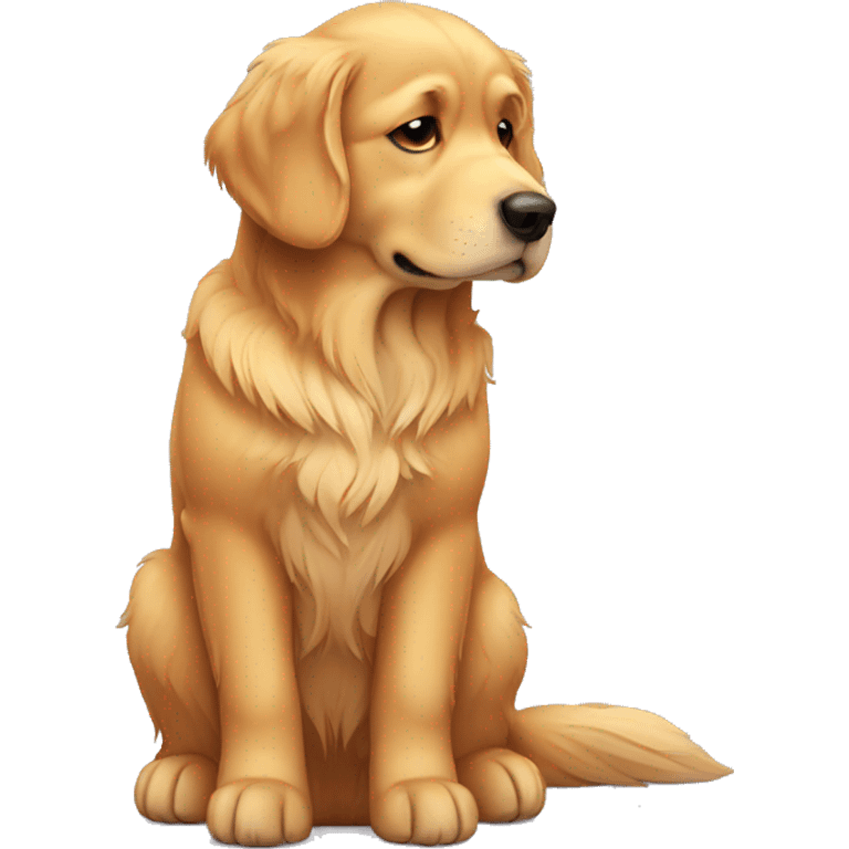 sad golden retriever emoji