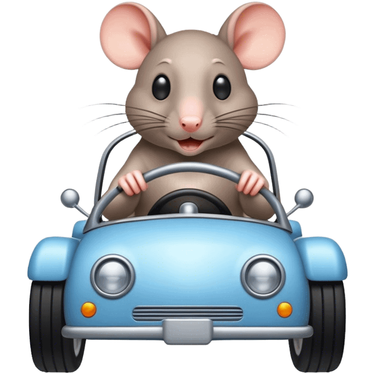 Rat driving emoji