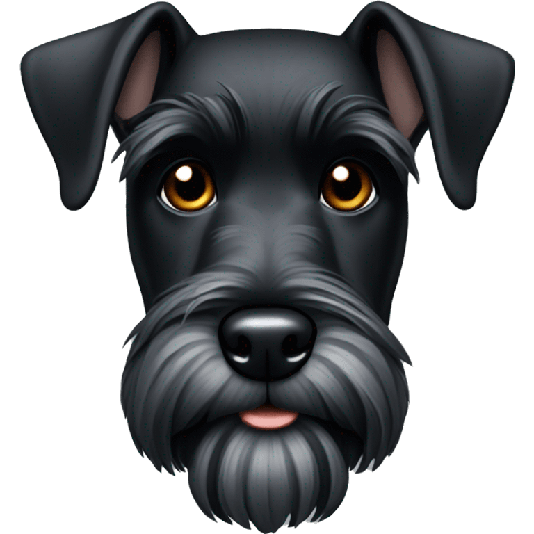 Black schnauzer  emoji