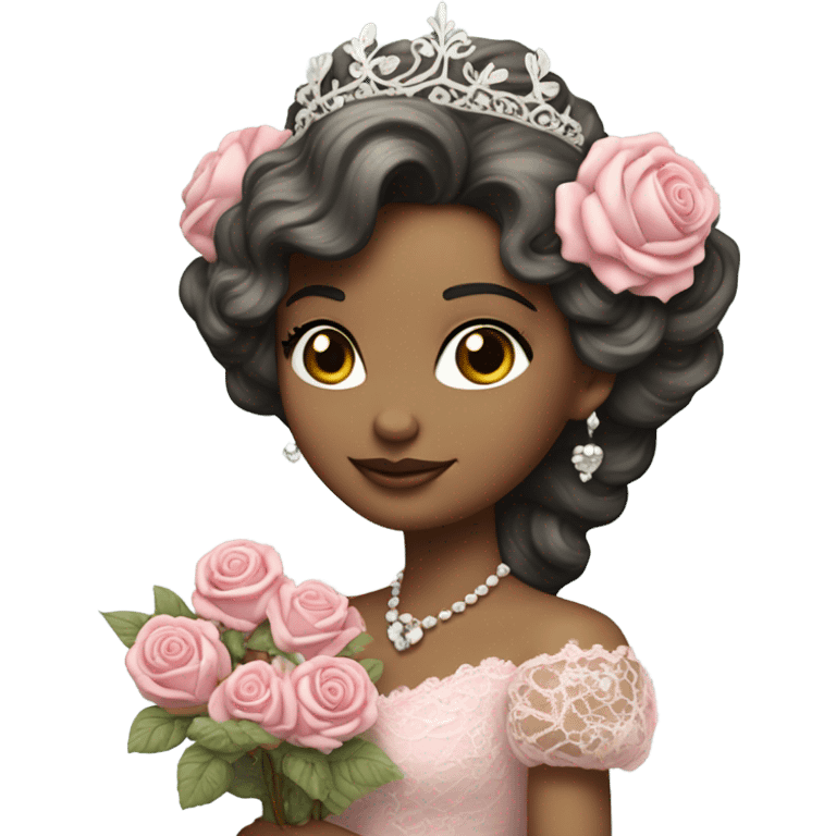 Pink shabby chic princess  emoji