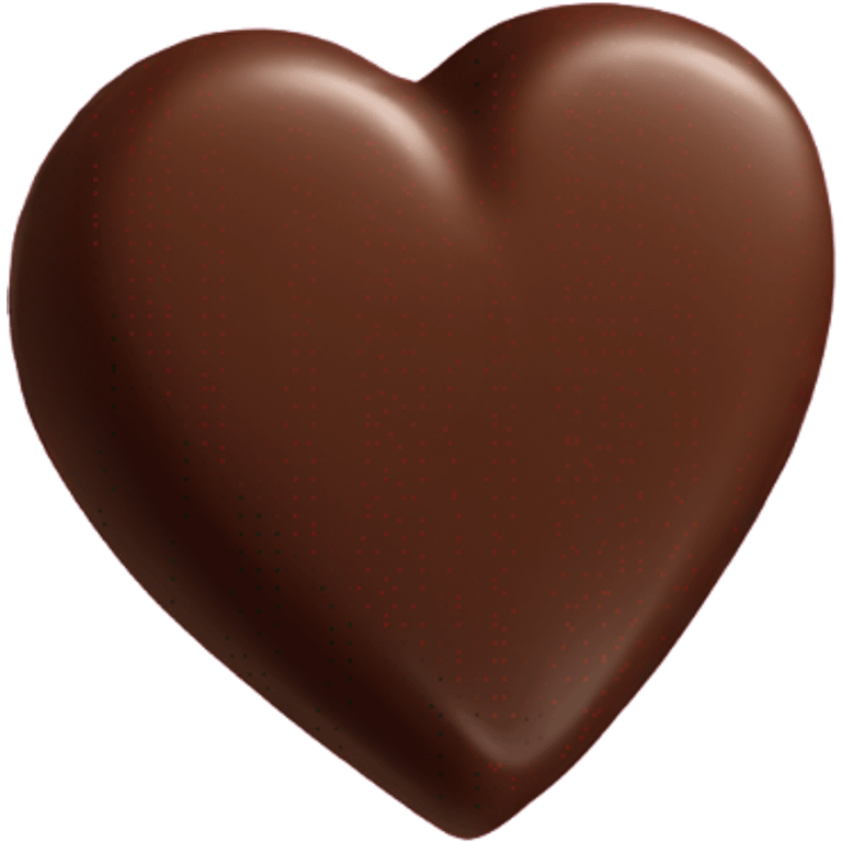 one heart shaped chocolate truffle emoji