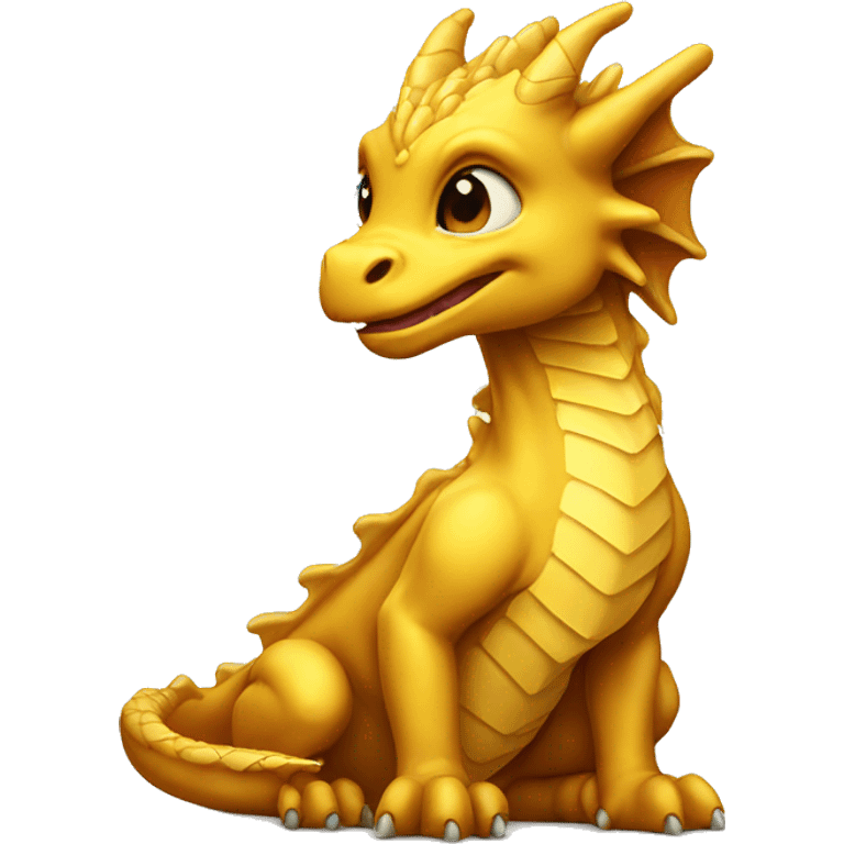 Baby golden dragon emoji