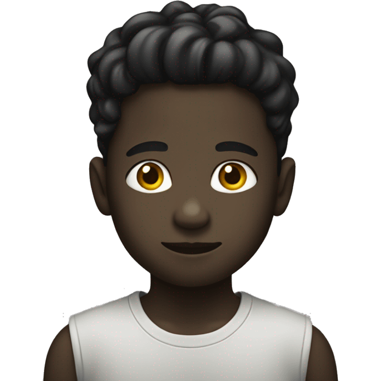 Niño negro emoji