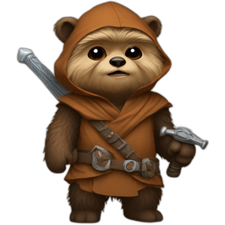 ewok with sword emoji