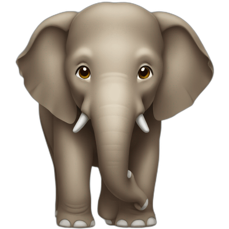 Brown Asian Elephant emoji