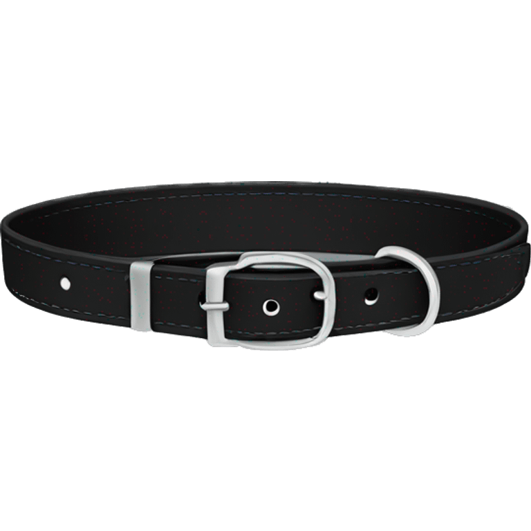 Dog collar black  emoji