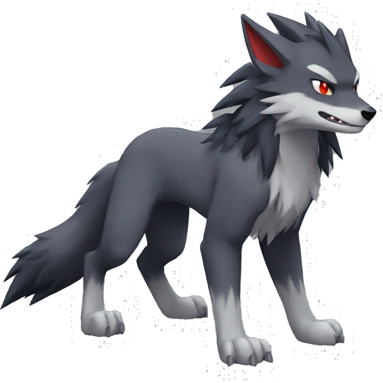 Zoroark-Mightyena full body emoji