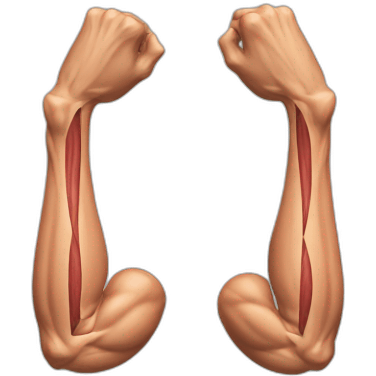 muscle imbalance in the arms emoji