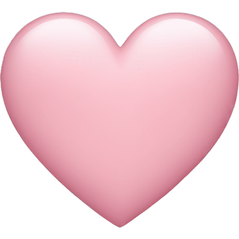 A light pink heart  emoji