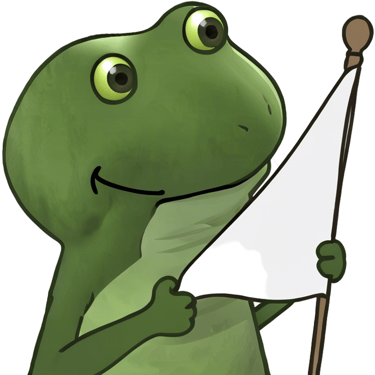 bufo holding a white flag emoji