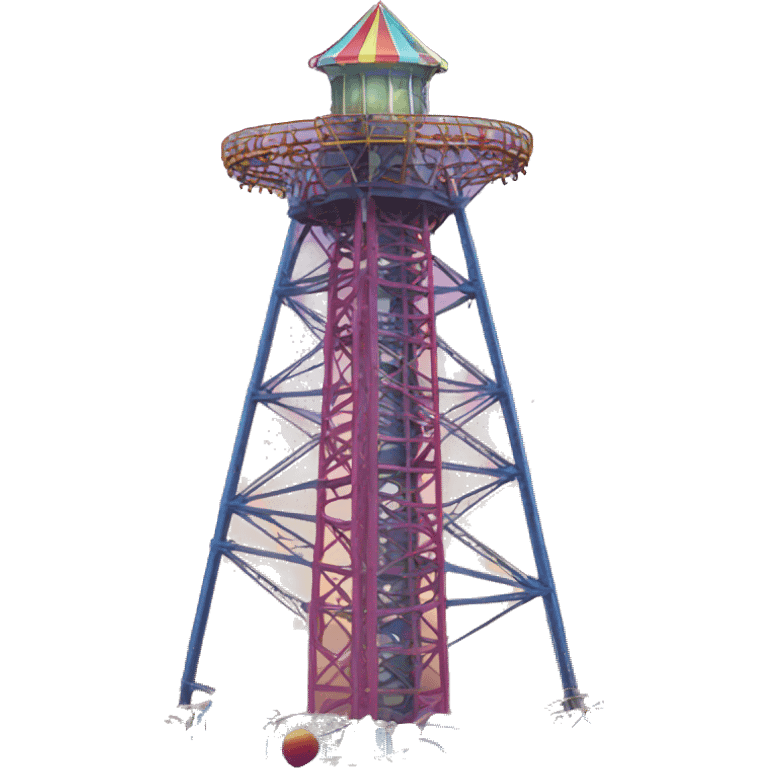 Amusement park drop tower emoji