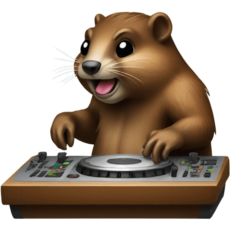 Beaver djing  emoji