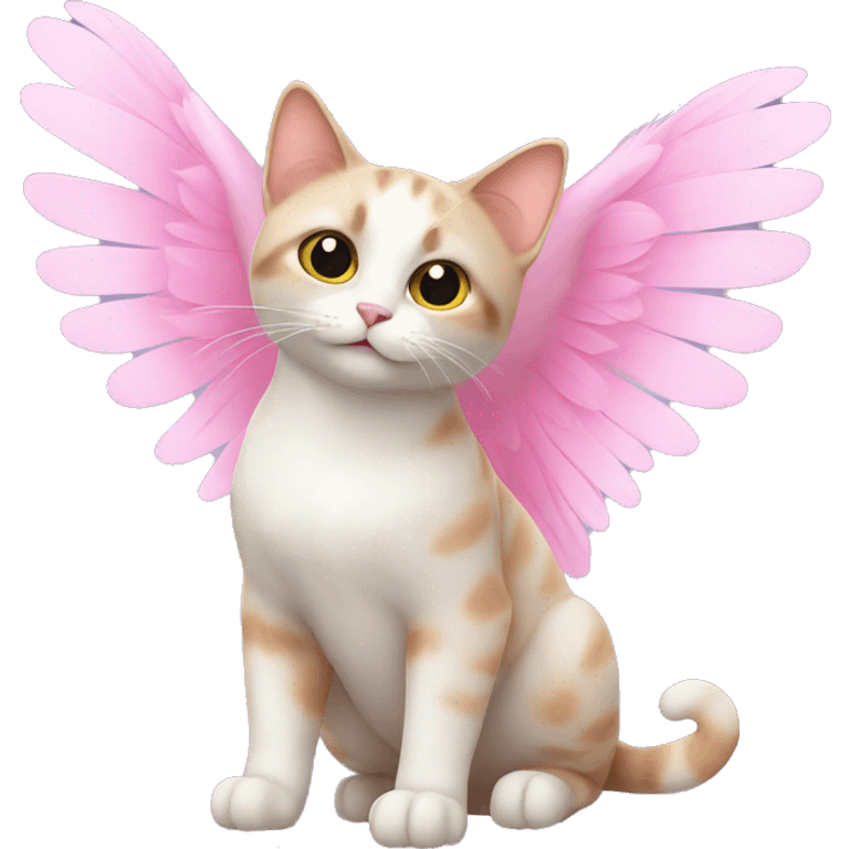 cat with wings pink emoji