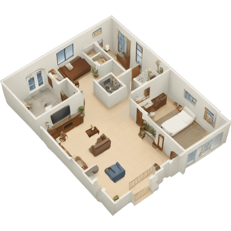 Interior floor plan emoji