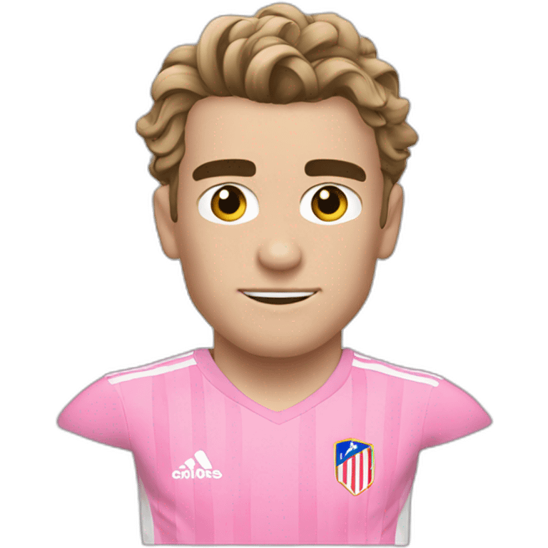 Griezmann cheveux rose emoji