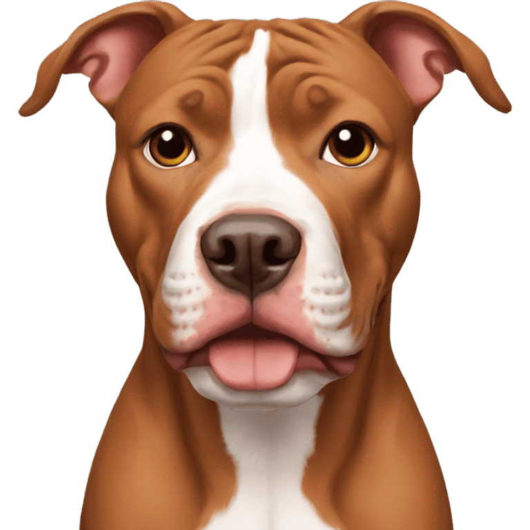 Red nose pitbull emoji