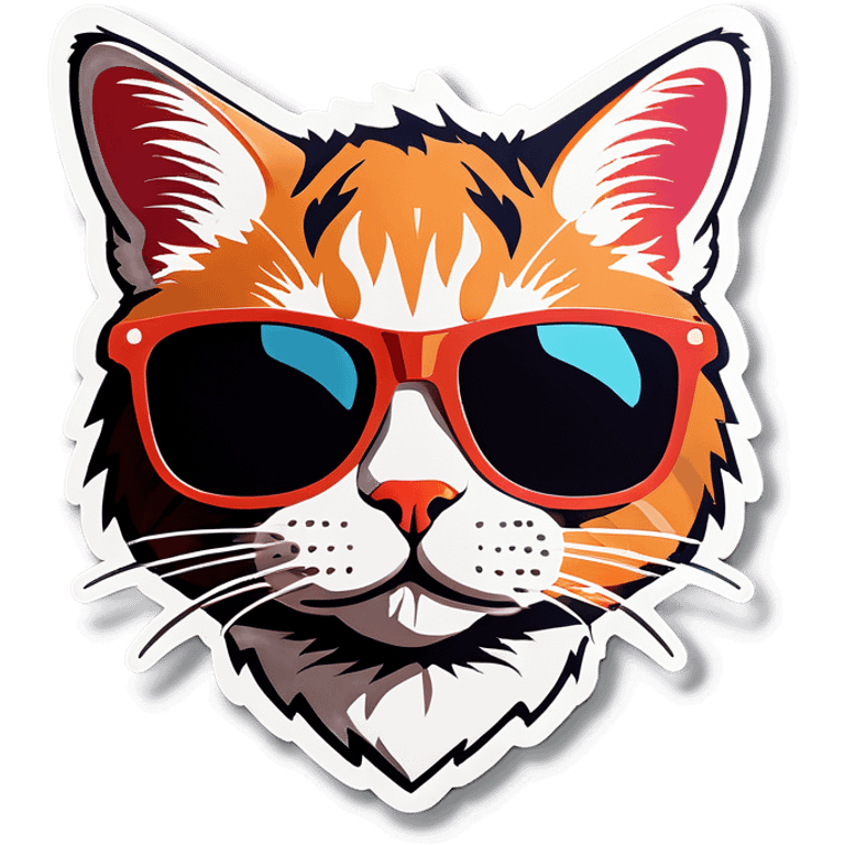 Cat with sunglasses emoji