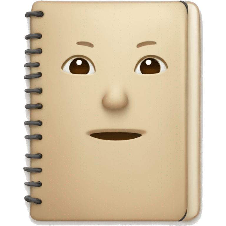 small beige notebook
 emoji