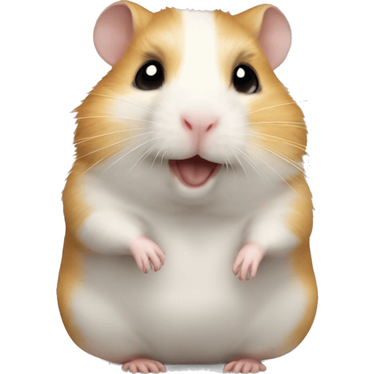 Hamster sirio de cuerpo completo emoji