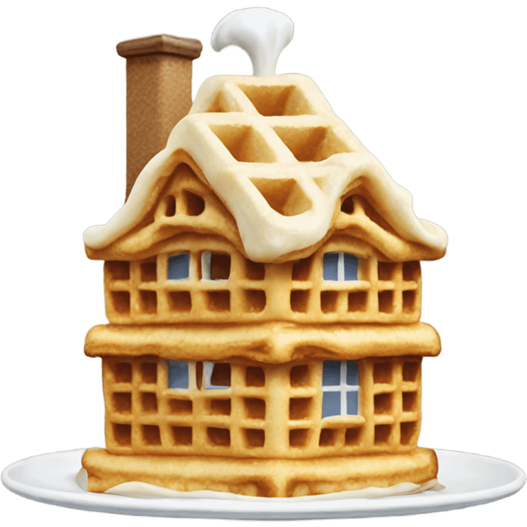 House made of waffles emoji