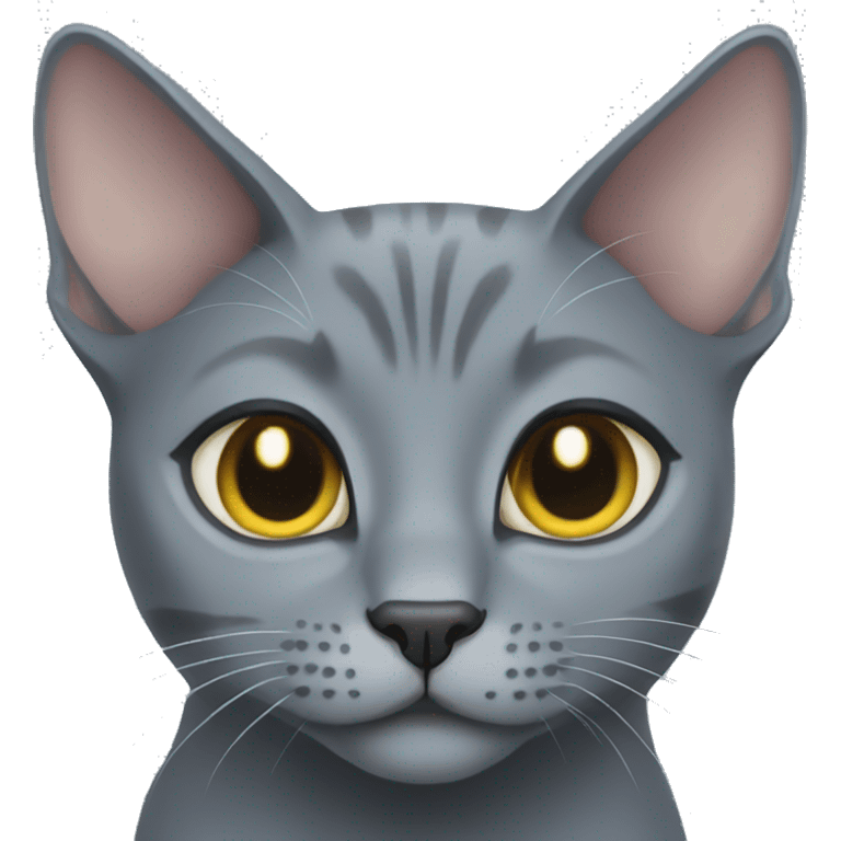 russian blue cat emoji