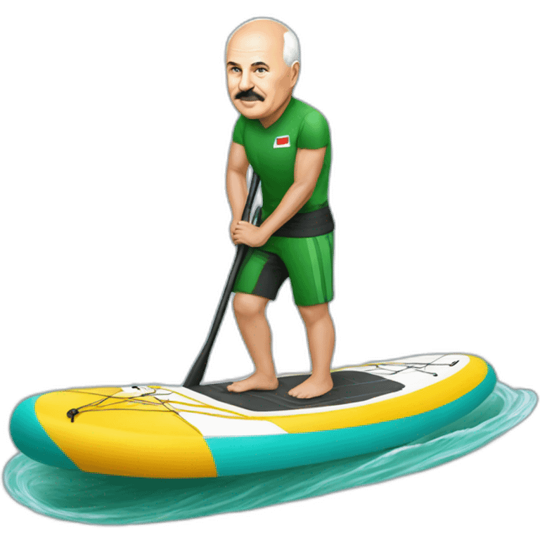 Lukashenko on a SUP emoji