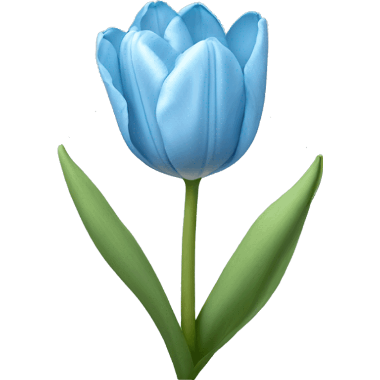 light blue tulip emoji