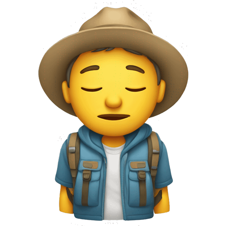 tourist sleepy emoji