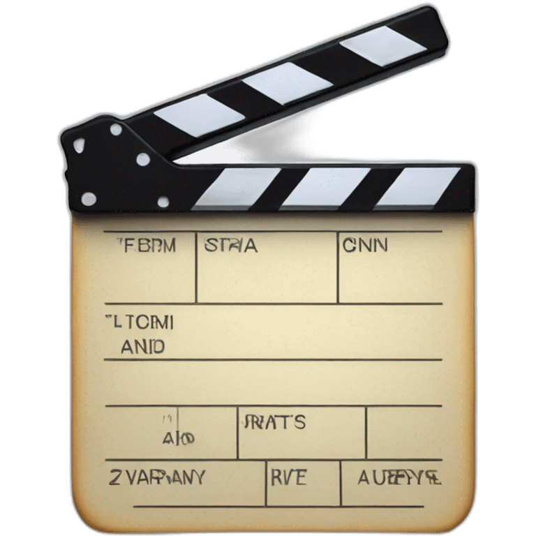 movie clap board emoji