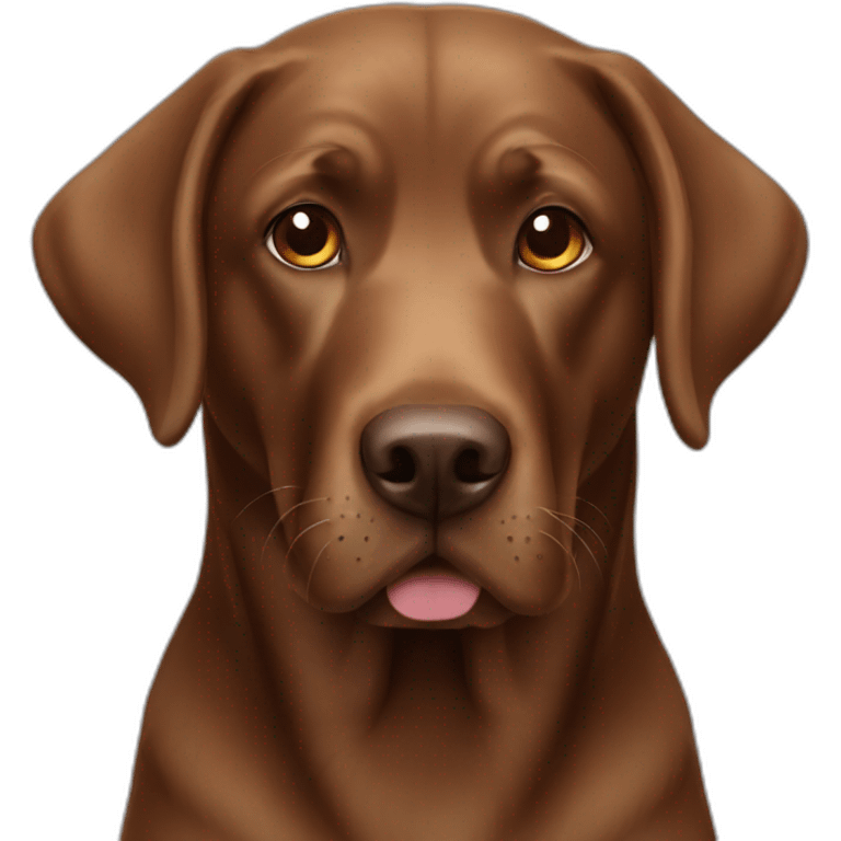 Brown labrador emoji