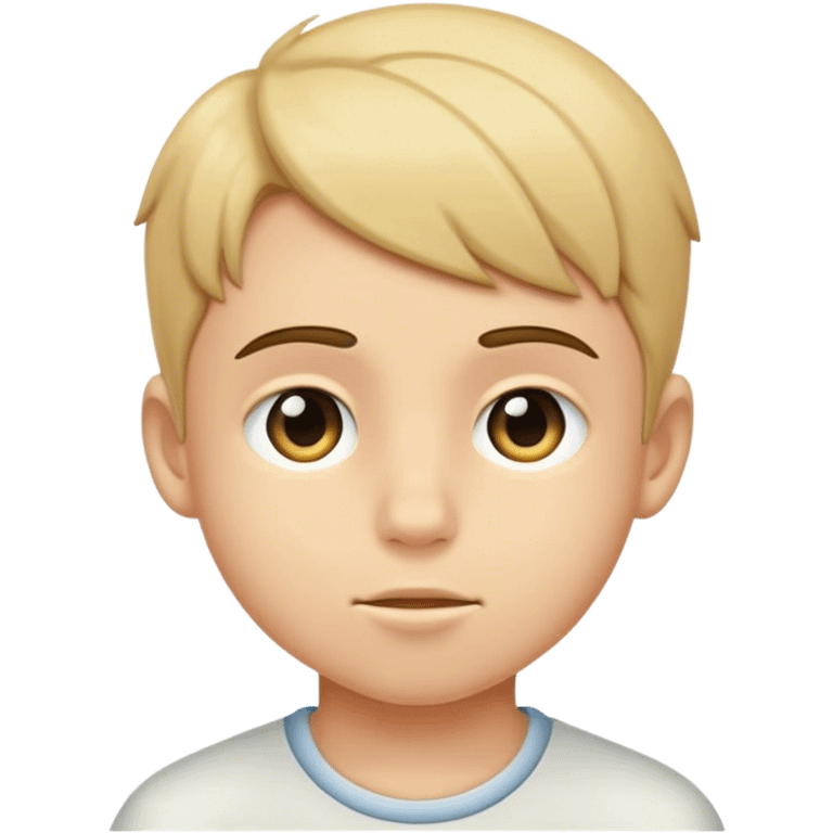 Profound portrait of a boy emoji