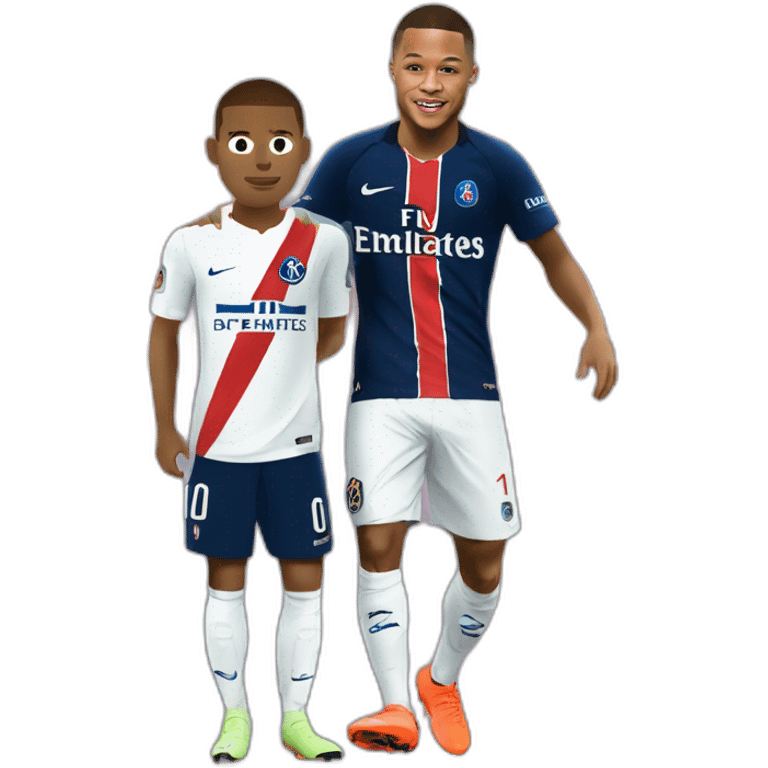 Mbappe sur Neymar emoji