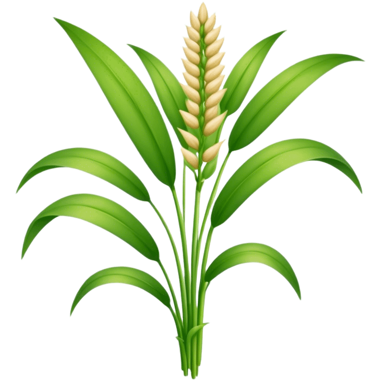 single Saccharum Grass, stem, leaf emoji