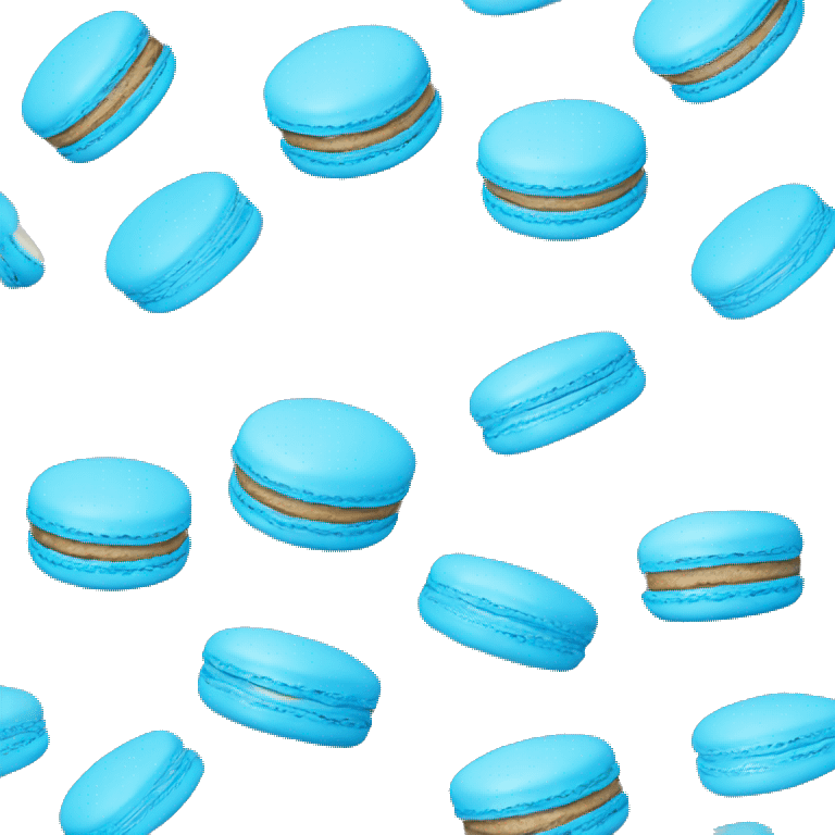 Blue macaron emoji