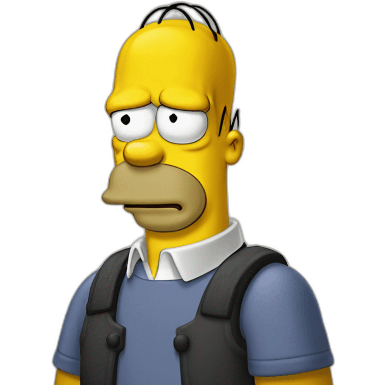 Homer Simpson, pleure emoji