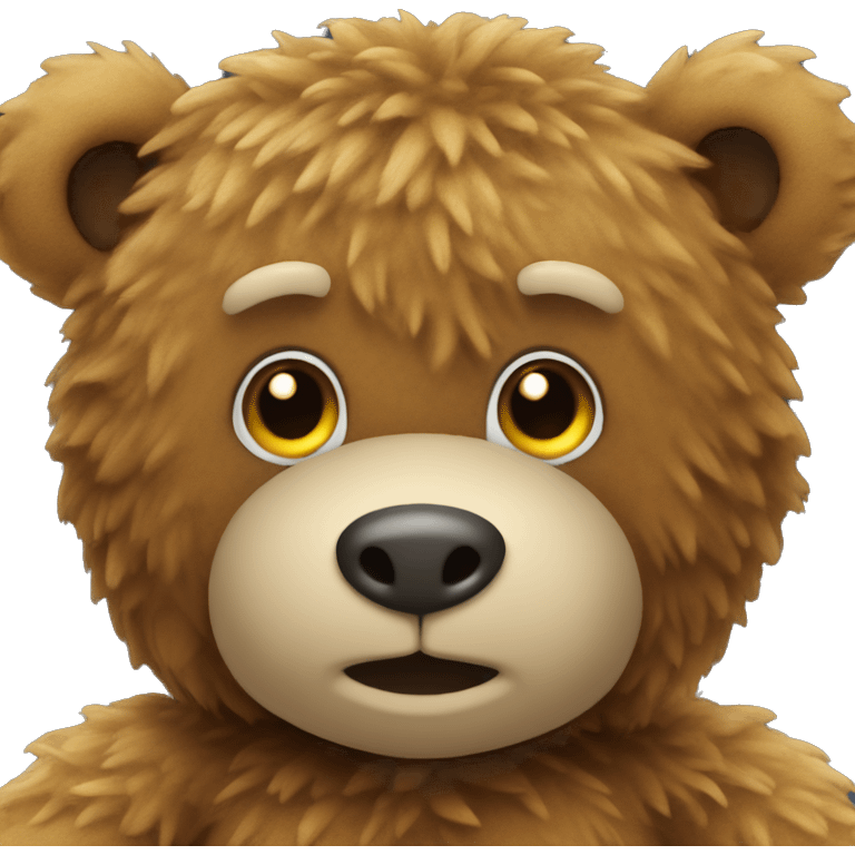 a fuzzy polo teddy bear emoji