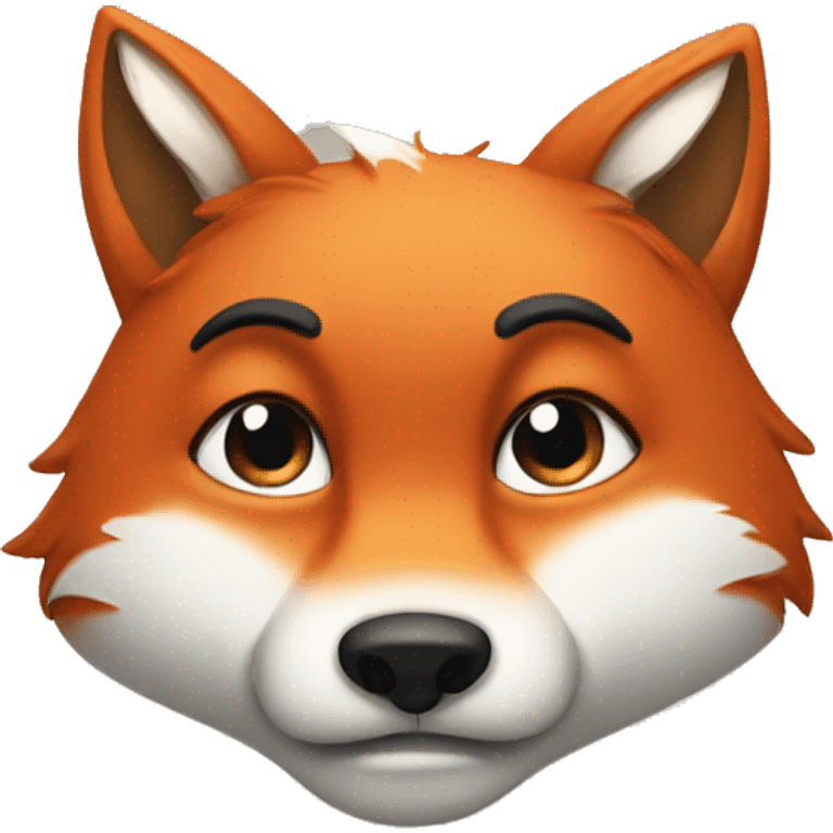 Crying fox emoji