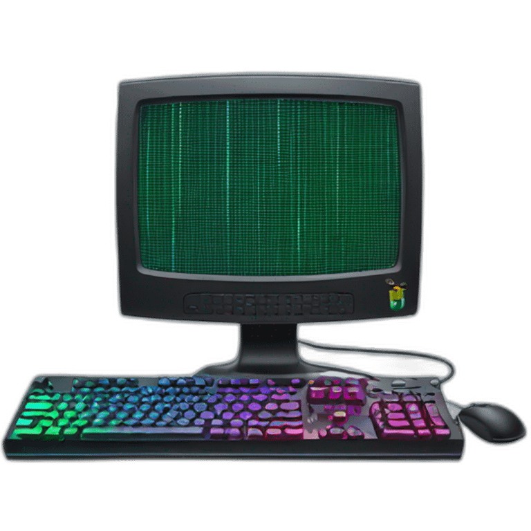 RGB Gaming computer emoji