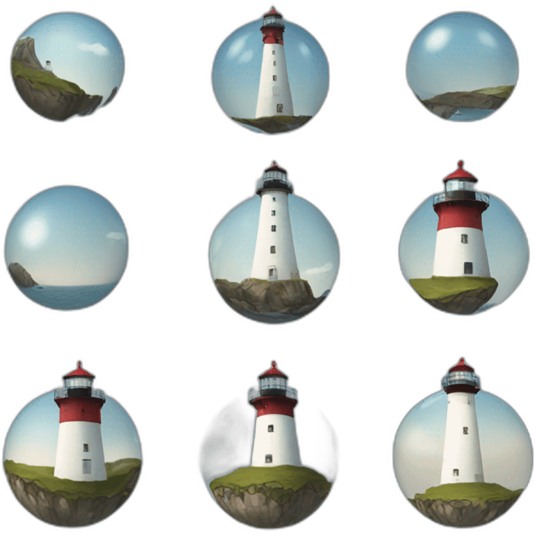 spherical lighthouse emoji