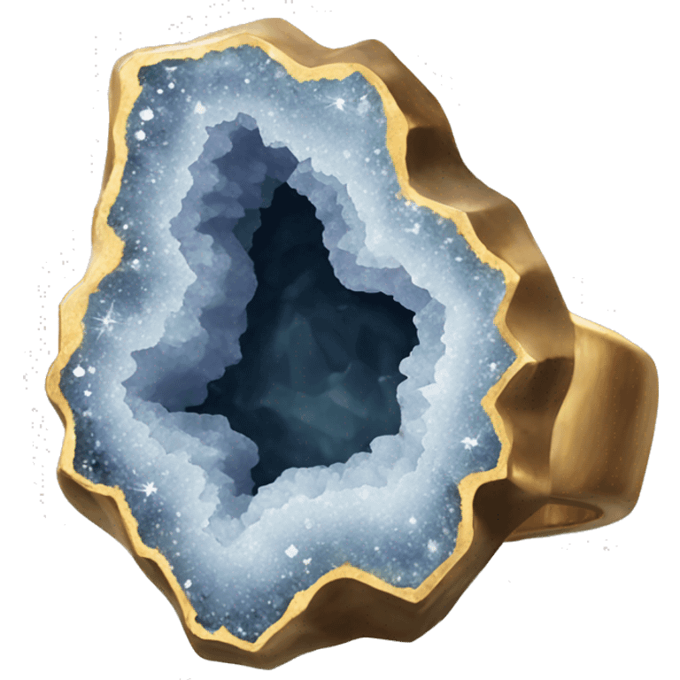 crystal geode ring emoji