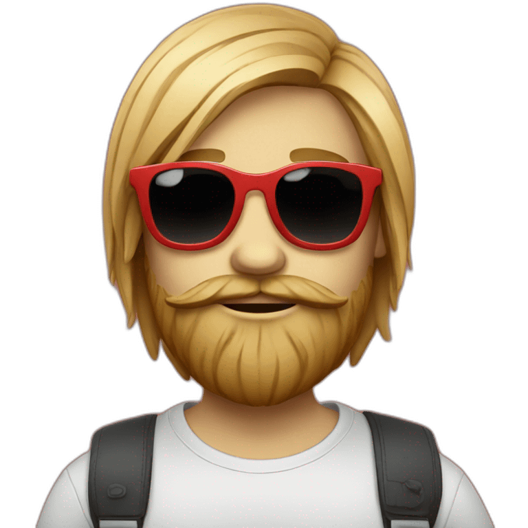 hipster-red emoji