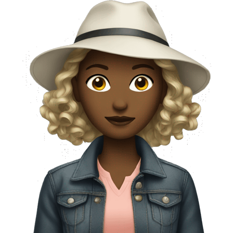 Stylish girl emoji