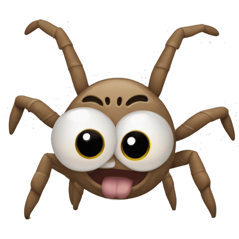 Silly cat spider combination emoji