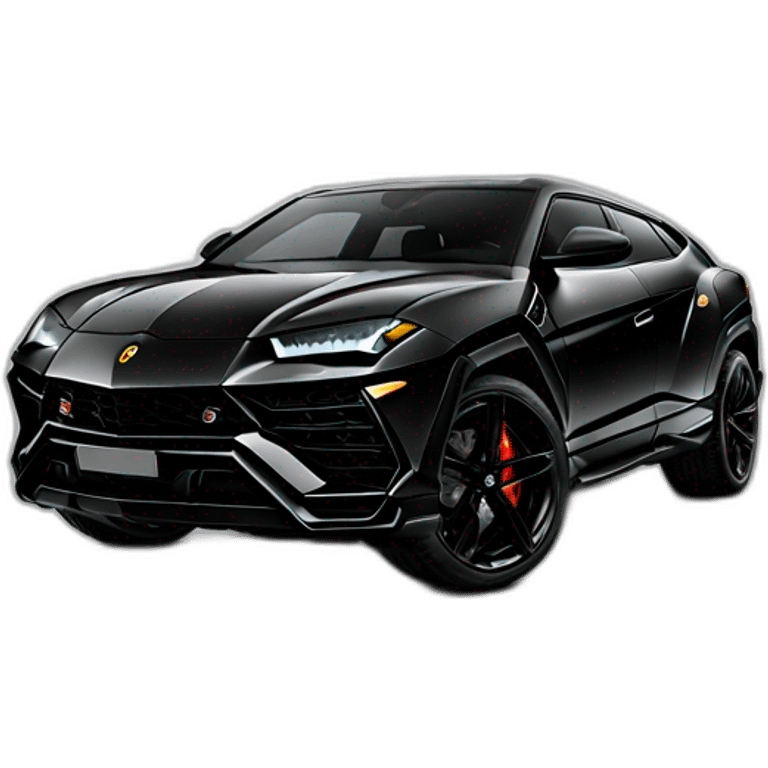 Lamborghini urus black  emoji