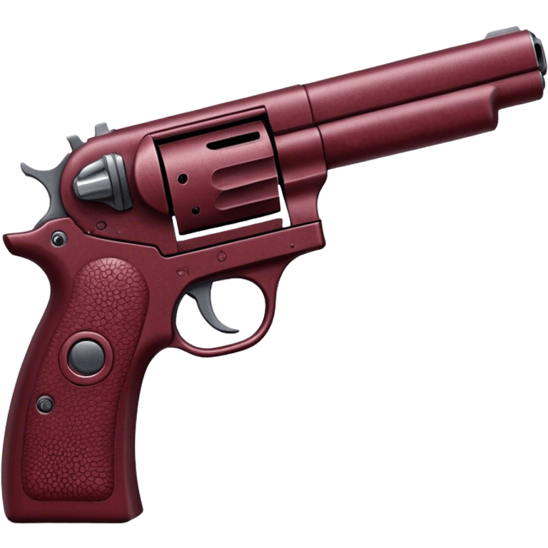 maroon pistol emoji